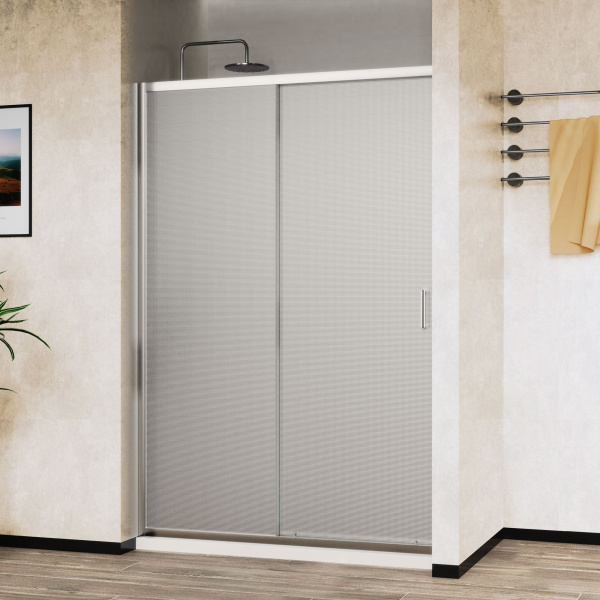 Душевая дверь Vincea City VDS-5CT110MT, 1100, хром, стекло текстурное