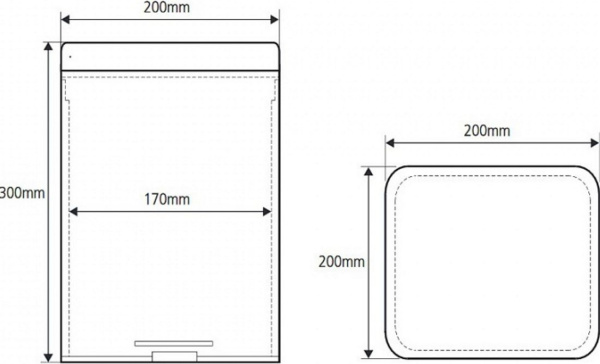 Ведро для мусора Bemeta Hotel 125115071 (6 литров)