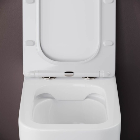 Напольный приставной унитаз Ceramicanova Cubic Rimless, Белый, CN1809
