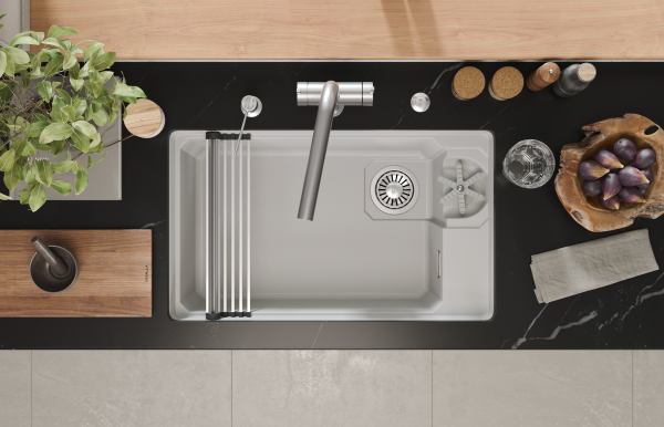 Мойка для кухни Granula Kitchen Space Rinzer 7309RU арктик, 73х45 см, прямоугольная