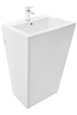 Раковина напольная WeltWasser WW LEERBACH 4438 GL-WT 440х380х850 мм