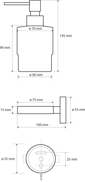 Дозатор для жидкого мыла Bemeta Coral 158109102