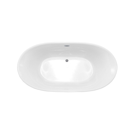 Ванна акриловая Vincea VBT-405-1600, 1600*780*580, цвет белый, слив-перелив в комплекте, хром