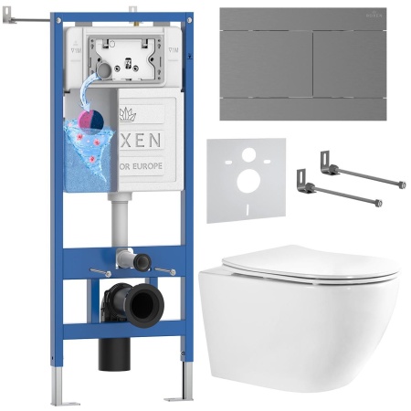 Комплект 6 в 1 RoxenBath StounFix Dual Fresh 868461 (состоит из: 710200, Velar 420300GM, 530205-01-L)