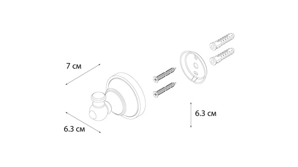 Крючок одинарный Fixsen Bogema FX-78505