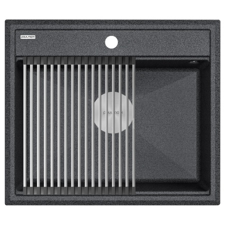 Мойка STEPIA 60, IT-GRANIT, PM115951-DG, графит, 590х510, Paulmark