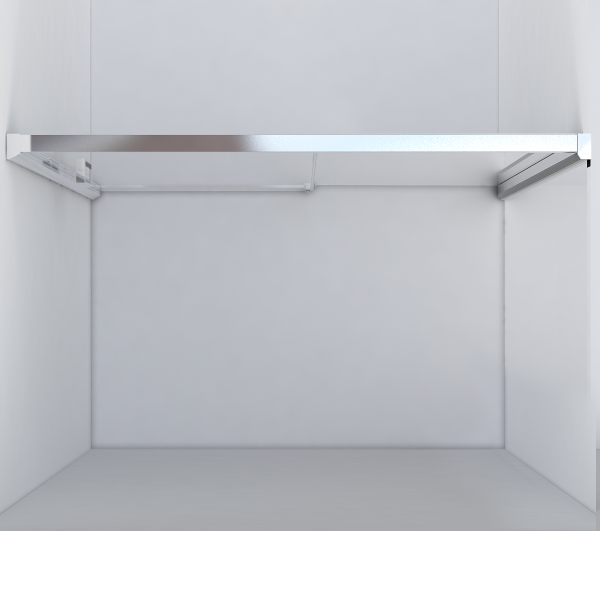 Душевая дверь Vincea Lugano VDS-1L150CLB-1, 1500, черный, стекло прозрачное