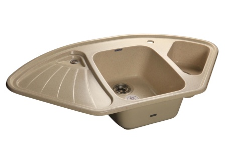 Кухонная мойка GranFest CORNER C-1040E бежевый