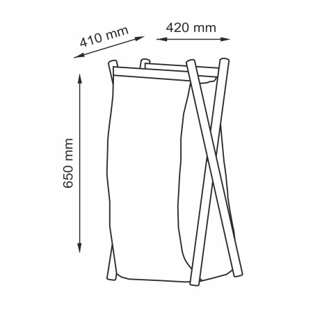 Корзины для белья WasserKRAFT Nau WB-771-L