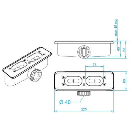Душевой поддон квадратный RGW STL-W Белый 900x900