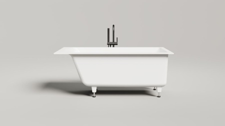 Ванна встраиваемая Salini CASCATA 150x70, S-Sense, матовый белый 105011M