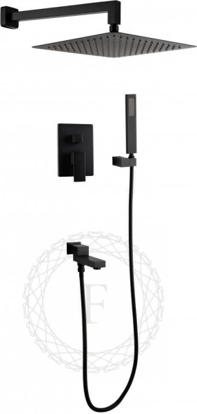 Душевая система скрытого монтажа FILARETE Fing FL1040 (Черный матовый)