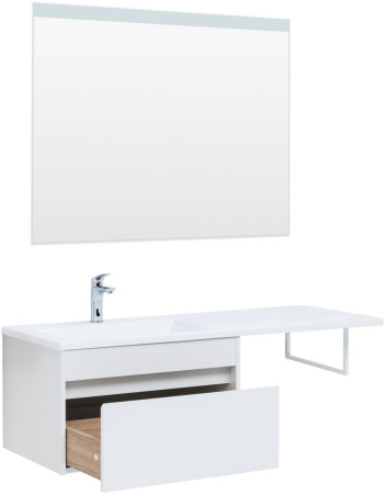 Тумба под раковину Aquanet Токио 68 белый (подвесная, 1 ящик)