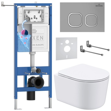 Комплект 6 в 1 RoxenBath StounFix Dual Fresh 919136 (состоит из: 710200, Santi 410280М, 530120-01)