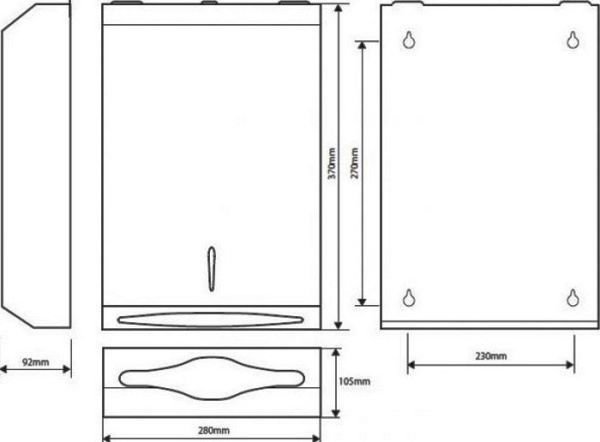Диспенсер для бумажных салфеток Bemeta Hotel 113103041