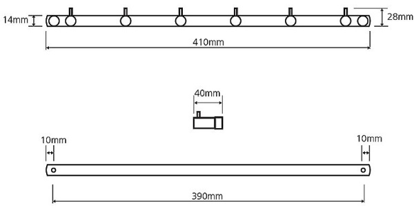 Крючок для полотенец Bemeta Neo 104606115