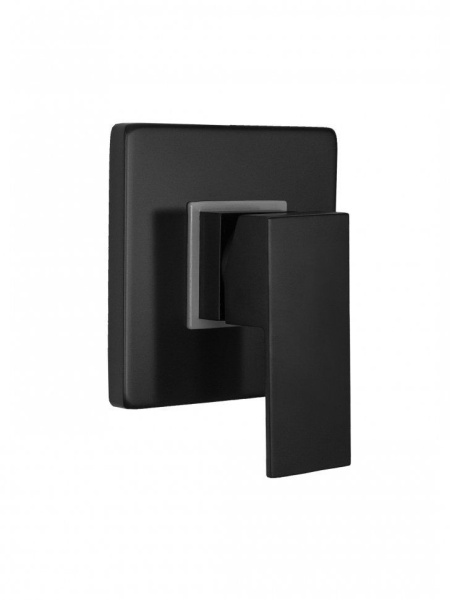 Смеситель встраиваемый с гигиеническим душем Hansberge H3070 Черный матовый