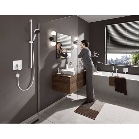 Hansgrohe Vivenis Встраиваемый смеситель для ванны белый матовый 75415700