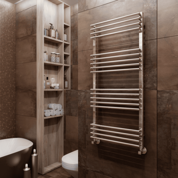 Полотенцесушитель водяной TERMINUS Арт П13 500х800 в комплекте с вентилями 3/4 на 1/2