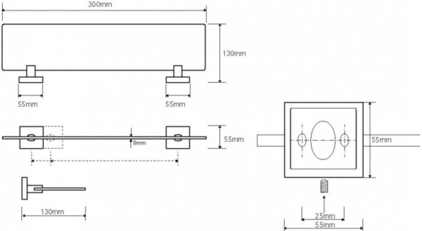 Полочка Bemeta Beta 132122042