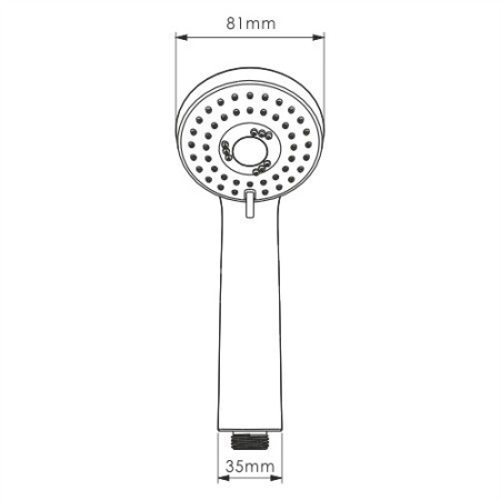 Лейка для душа WasserKRAFT Wern A120