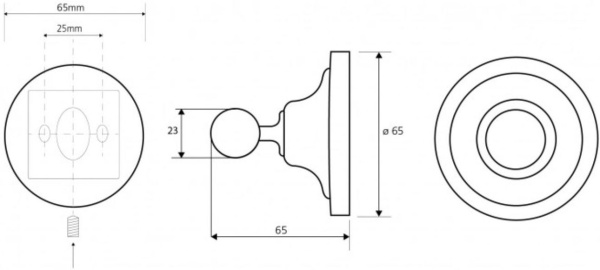 Крючок для полотенец Bemeta Retro 144306132