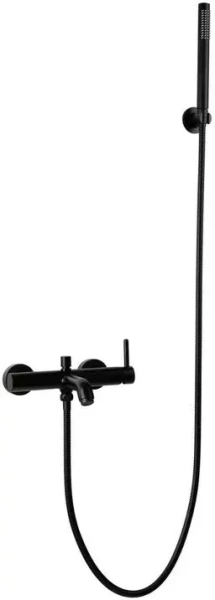 Смеситель для ванны с душем FILARETE Roun FL2120 (Черный матовый)