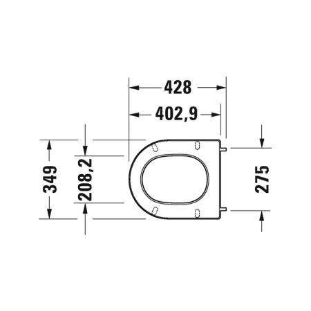 Duravit D-Neo Унитаз подвесной в комплекте с сиденьем Soft Close 45770900A1