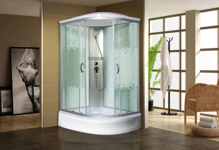 Душевая кабина Мономах 120/80/24 МЗ L, 1200х800х2100, асимметричная