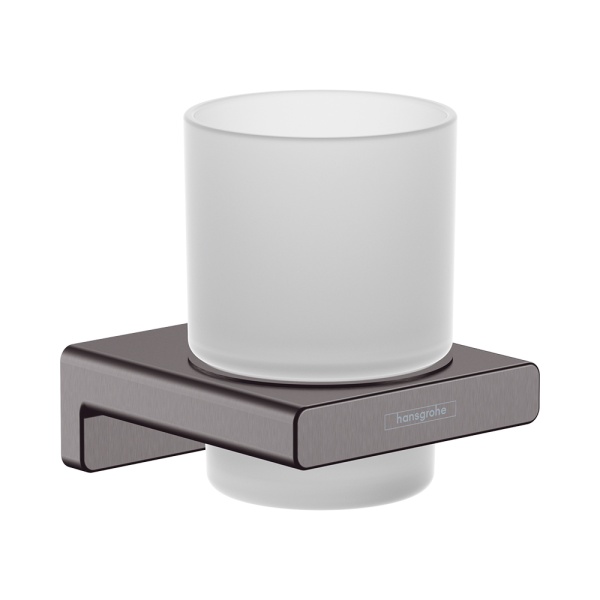 Hansgrohe AddStoris Стакан для зубных щеток хром-черный матовый 41749340