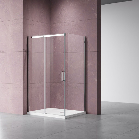 Душевой уголок Vincea Dice VSR-4D8014CL, 1400*800, хром, стекло прозрачное