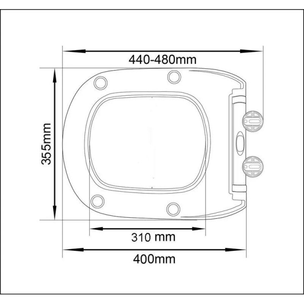 Сидение BELLA дюропласт с микролифтом и креплениями Cerutti SPA CT8839
