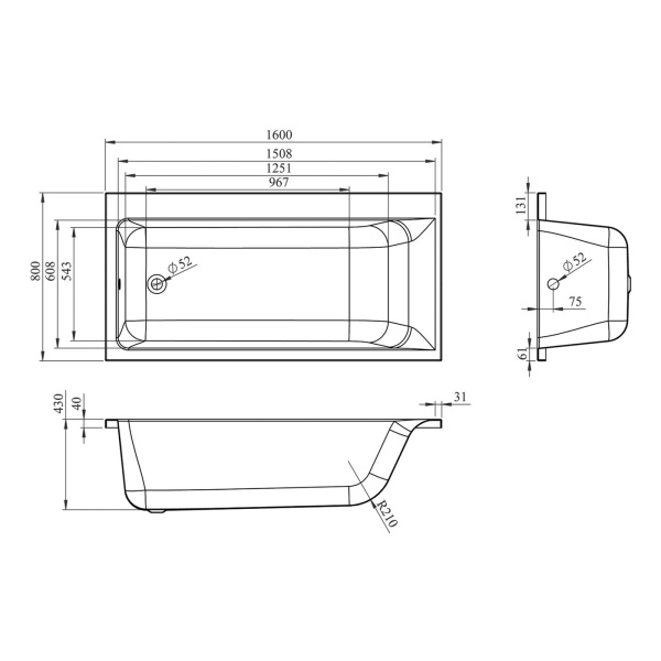 Аэромассажный комплект с хромотерапией 5 в 1 Lavinia Boho Catani 363390AC
