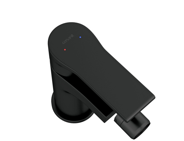 Смеситель для биде Cersanit BRASKO BLACK однорычажный черный, 63110