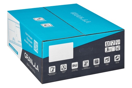 Мойка для кухни Granula 6002 графит, 60х50 см, прямоугольная