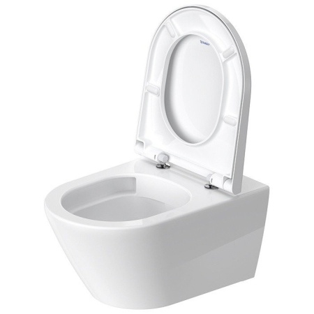 Duravit D-Neo Унитаз подвесной 37x54 см, безободковый, в комплекте с сиденьем, цвет: белый 45770900A1 (2577090000+0021690000)