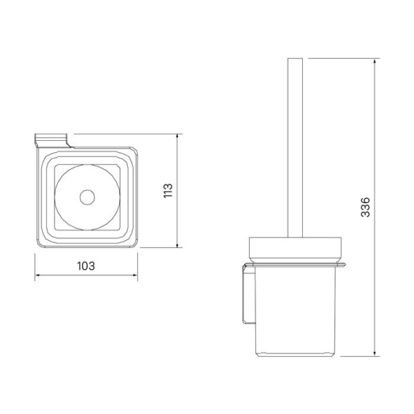 Ерш IDDIS Slide матовое стекло, сплав металлов, белый матовый SLIWTG0i47