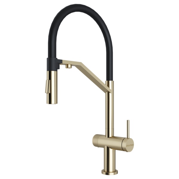 Смеситель для кухни ZENDER, светлое золото, Ze213155-LG, Paulmark