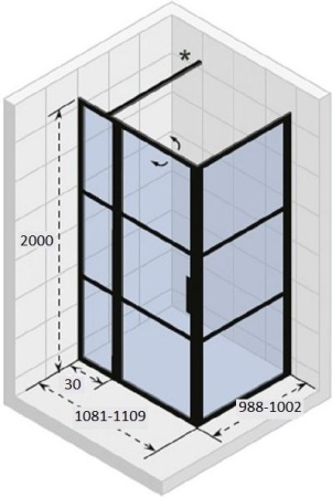 Душевой уголок Riho Grid GB203 110x100 GB2110100