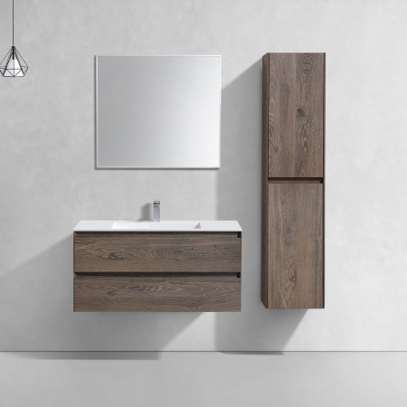 Тумба под раковину Vincea Luka 1000 подвесная, 2 выкатных ящика soft-close, R.Oak