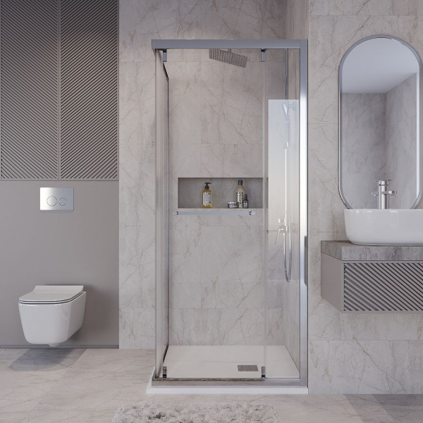 Душевое ограждение  Niagara Nova  NG-6635-34 (100*100*195) квадрат, двери раздвижные