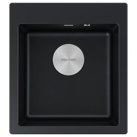 Мойка KANTE 45, IT-GRANIT, PM104651-BLM, черный, 460х510 мм, Paulmark