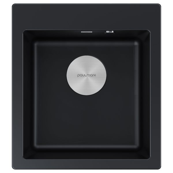 Мойка KANTE 45, IT-GRANIT, PM104651-BLM, черный, 460х510 мм, Paulmark
