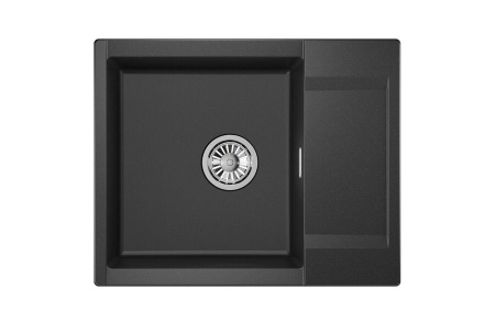 Мойка для кухни Granula Estetica 6202 черный, 62х50 см, прямоугольная
