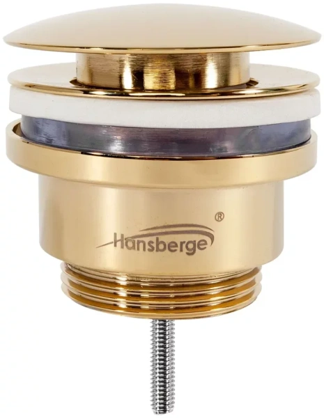 Донный клапан для раковины Hansberge H107 Золото
