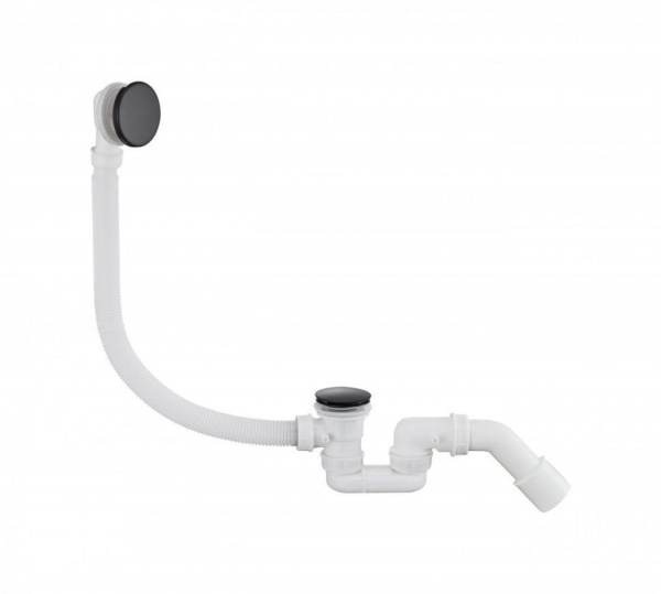 Автоматический сливы-перелив для ванны Grocenberg GB230 Чёрный матовый