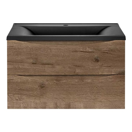 Тумба под раковину Vincea Mia 800 подвесная, 2 выкатных ящик soft close, V.Oak