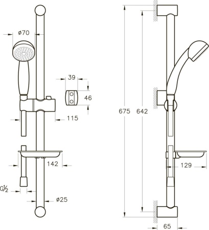 Набор смесителей VitrA Solid S A49227EXP