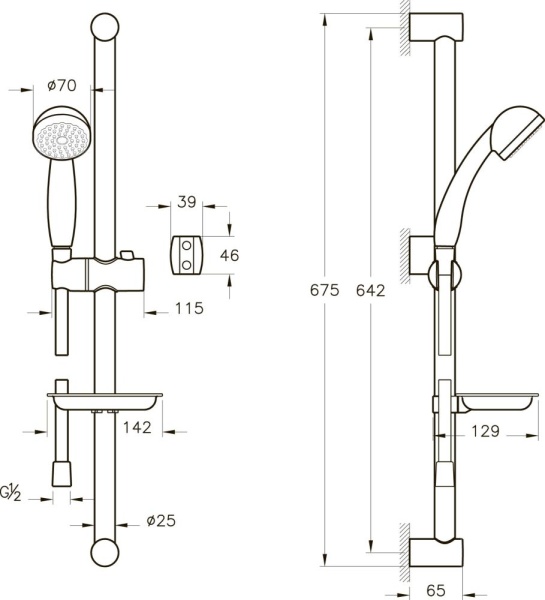Набор смесителей VitrA Solid S A49227EXP