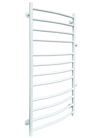 Полотенцесушитель водяной Fincopper FCB 1170х500 белый RAL 9016, 12 перекладин, боковое подключение прямое 3/4'х1/2' ГШ с чашками и эксентриками